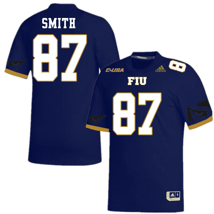 #87 Jonnu Smith FIU Jersey,Florida International University Panthers Football Jersey-Navy